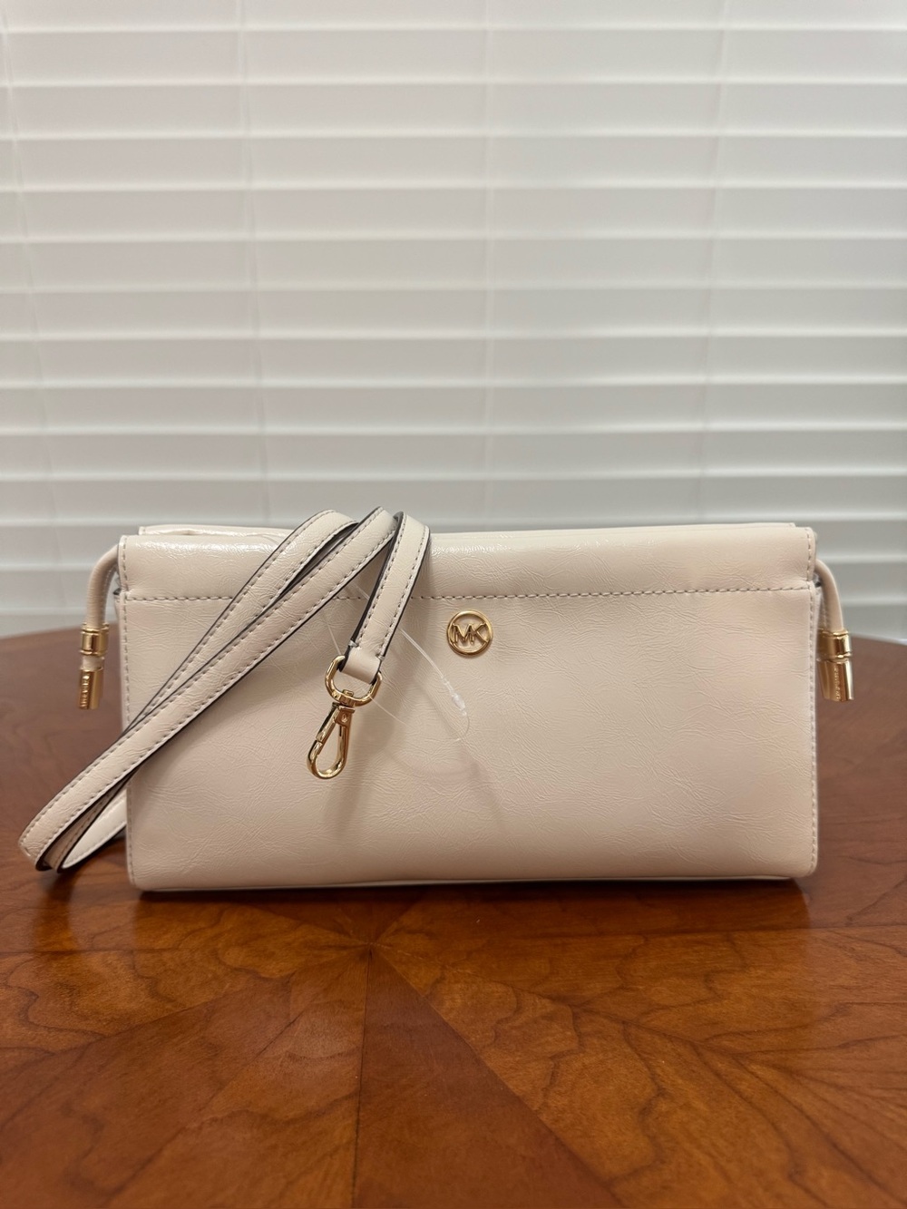 Michael Kors Cream Leather Crossbody Bag